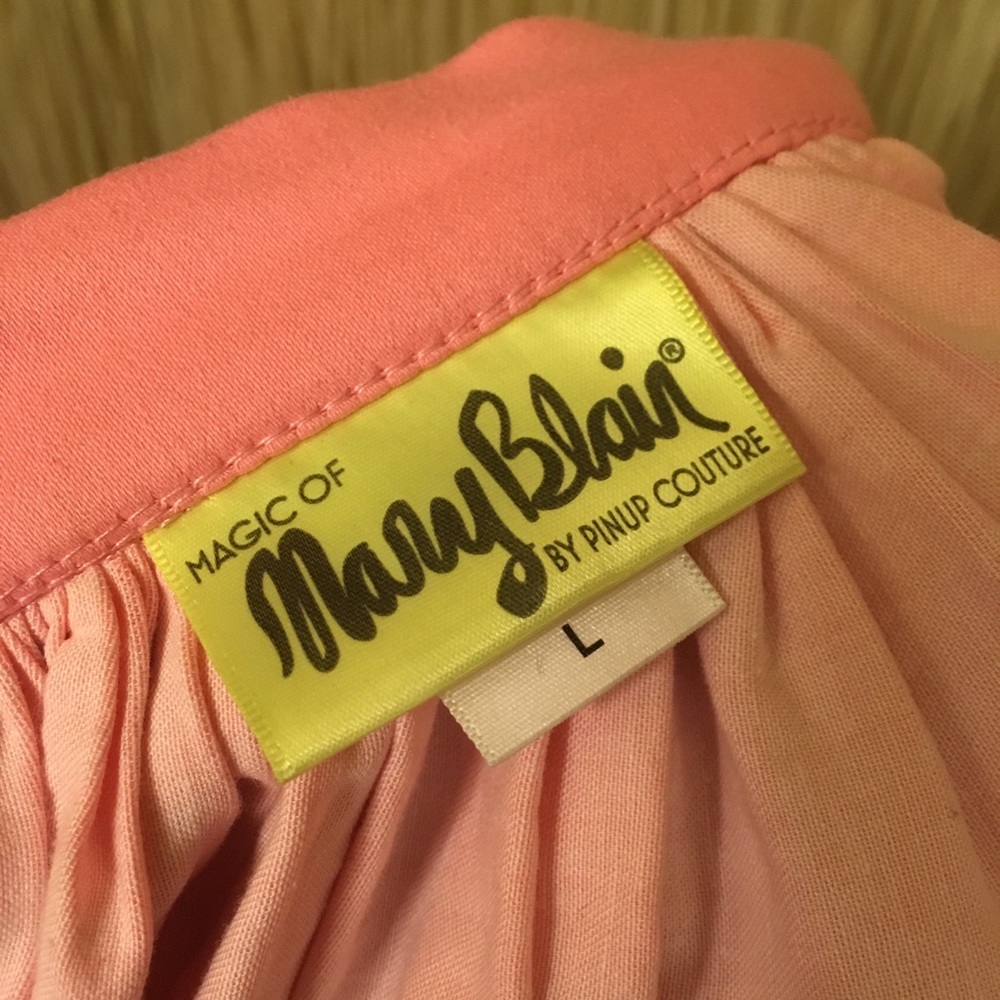 Pinup JENNY SKIRT IN MARY BLAIR PINK UMBRELLAS - Picture 4 of 5
